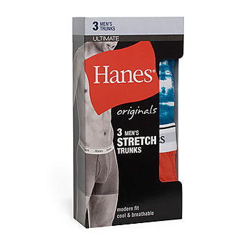 Hanes Originals Men's Boxer Briefs & Trunks, Stretch Cotton