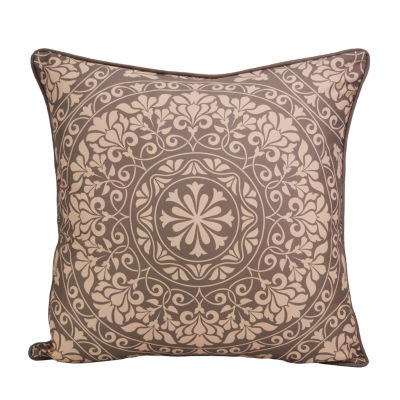 Donna Sharp Mojave Red Mandala Square Throw Pillow