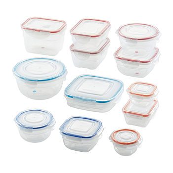 Pyrex Freshlock 14-Piece Mixed Size Glass Food Storage Meal Prep Container Set, Airtight & Leakproof with Locking Lids, for Lunch and Meal Prep
