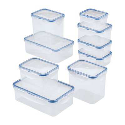 Honey-Can-Do KCH-03828 Food Containers Snap-lock 8 Piece Set- clear, 8 -  City Market