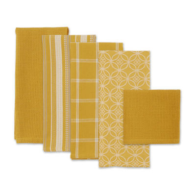 Design Imports Assorted 5-pc. Towel + Dish Cloth Set