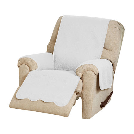 Linery Medallion Chair Protector In White