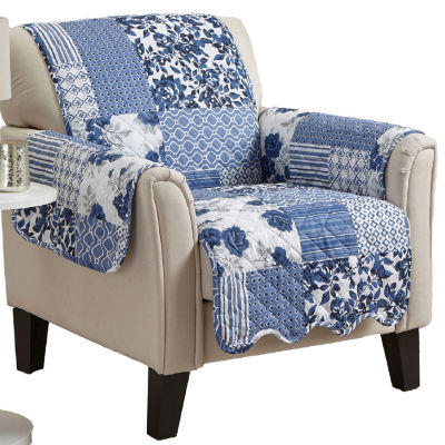 Linery Patchwork Chair Protector One Size Blue 16$