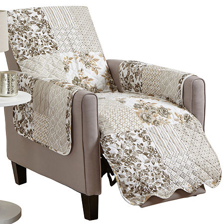 Linery Patchwork Chair Protector In Sand