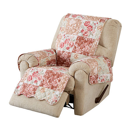 Linery Floral Chair Protector In Pink