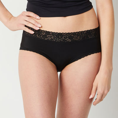 Ambrielle Everyday Hipster with Lace Trim Panty