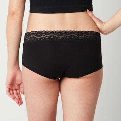 Arizona Body Organic Cotton with Lace Boyshort Panty