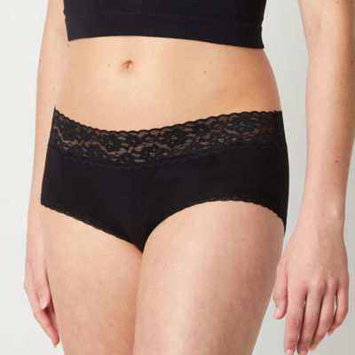 Organic Cotton Lace Thong Brief