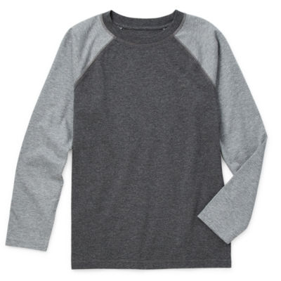 Thereabouts Little & Big Boys Crew Neck Long Sleeve T-Shirt