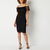 Premier Amour Womens Short Sleeve Evening Gown