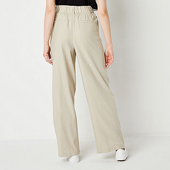 Byer California-Juniors Relaxed Fit Wide Leg Trouser, Color: Sand