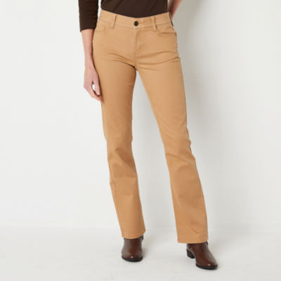 Liz Claiborne Sara Bootcut Womens Mid Rise Slim Pant