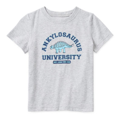Okie Dokie Toddler & Little Boys Crew Neck Short Sleeve Graphic T-Shirt