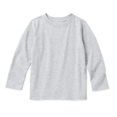 Okie Dokie Toddler & Little Boys Crew Neck Long Sleeve T-Shirt