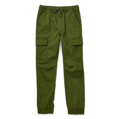 Thereabouts Little & Big Boys Pull-On Jogger Cuffed Cargo Pant