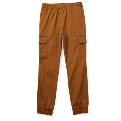 Thereabouts Little & Big Boys Pull-On Jogger Cuffed Cargo Pant