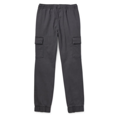 Thereabouts Little & Big Boys Pull-On Jogger Cuffed Cargo Pant