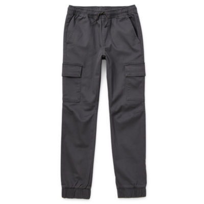 Thereabouts Little & Big Boys Pull-On Jogger Cuffed Cargo Pant