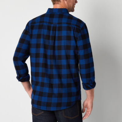 Rn93677, John's Bay Super Soft Mens Classic Fit Long Sleeve Flannel Shirt.