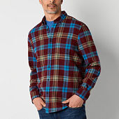 St. John's Bay Long Sleeve Flannel Shirts Shirts for Men - JCPenney