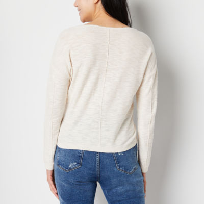 a.n.a Womens V Neck Long Sleeve Pullover Sweater