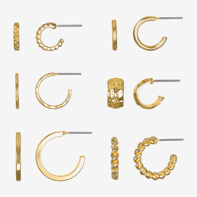 Bijoux Bar Delicates Gold Tone Pair Earring Set