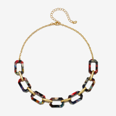 Bijoux Bar Delicates Gold Tone 16 Inch Link Link Necklace