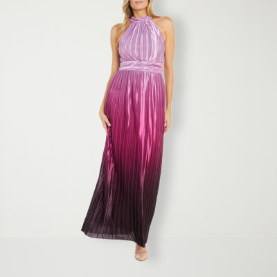 R & M Richards Womens Sleeveless Ombre Evening Gown