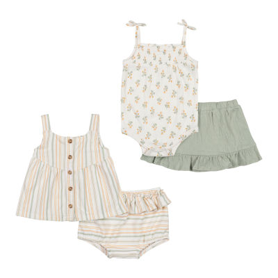 Nicole Miller Baby Girls 4-pc. Clothing Set