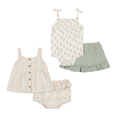 Nicole Miller Baby Girls 4-pc. Baby Clothing Set