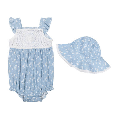 BABIES LONG SLEEVE RIB HENLEY W FRILL DETAIL DAISY CHAINS