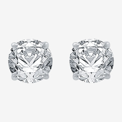 Ever Star (G / SI1-SI2) 1 3/8 CT. T.W. Lab Grown White Diamond 10K Gold 5.6mm Stud Earrings