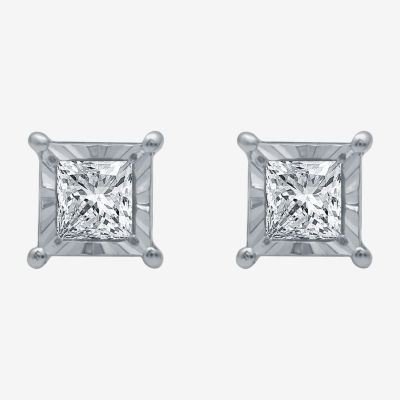 1/3 CT. T.W. Mined White Diamond 5.6mm Stud Earrings