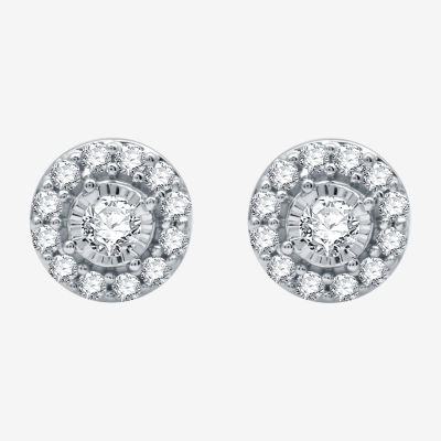 Ever Star (G / SI1-SI2) 3/8 CT. T.W. Lab Grown White Diamond 10K Gold 7.2mm Stud Earrings