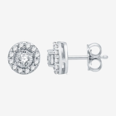 Ever Star (G / SI1-SI2) 3/8 CT. T.W. Lab Grown White Diamond 10K Gold 7.2mm Stud Earrings