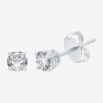 Everstar (G / Vs2) 1 CT. T.W. Lab Grown White Diamond 14K Gold 5.2mm Round Stud Earrings