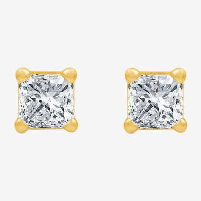 Deluxe Collection 1/4 CT.T.W. Natural Diamond 14K Gold 3.4mm Stud Earrings