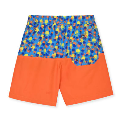 Beach Bros. Little & Big Boys Palm Shadow Swim Trunks