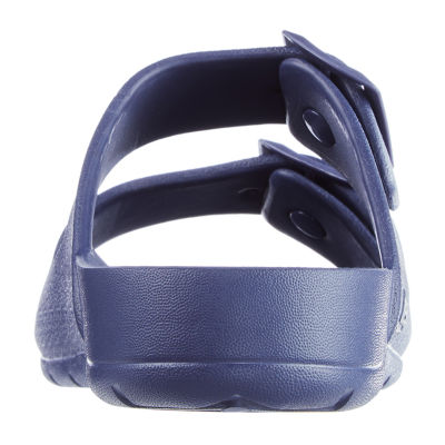 Totes Mens Double Buckle Slide Sandals