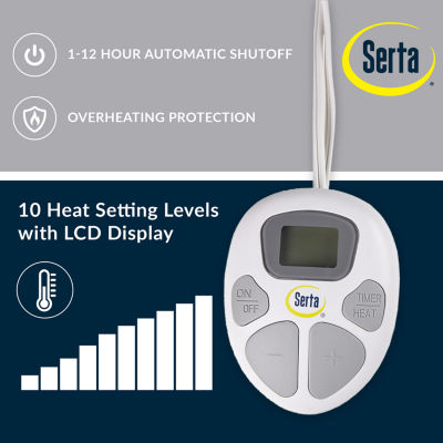 Serta® Fleece to Sherpa Heated Electric Blanket