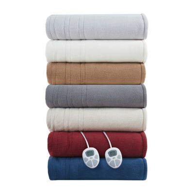 Serta® Fleece to Sherpa Heated Electric Blanket JCPenney