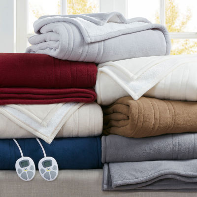 Serta® Fleece to Sherpa Heated Electric Blanket