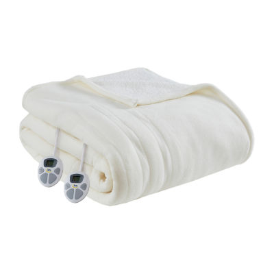 Serta® Fleece to Sherpa Heated Electric Blanket JCPenney