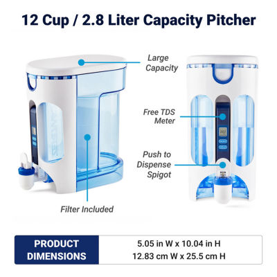 Zero Water 12 Cup Readyread 5-Stage Water Filter Pitcher