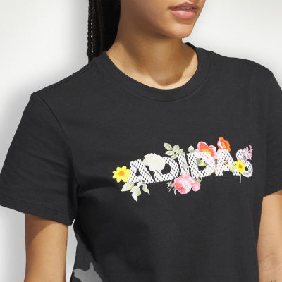 adidas Floral Mesh Graphic Tee