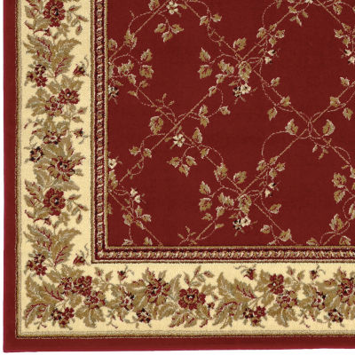 Como Trellis Traditional Oriental Indoor Rectangular Area Rug