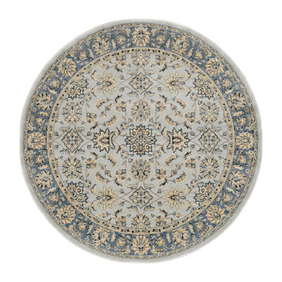 Alba Regale Traditional Oriental Indoor Round Area Rug