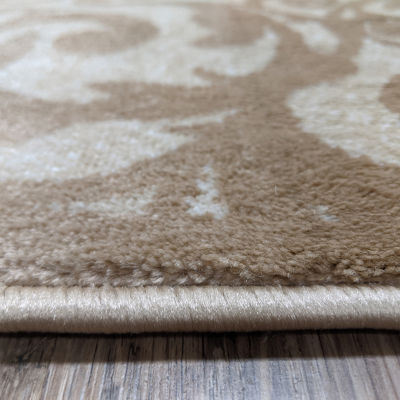 Radici Pisa Scroll Modern Transitional Round Area Rug