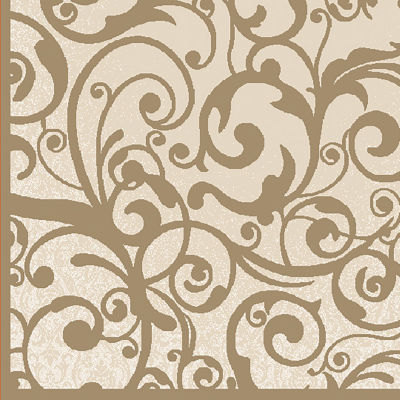 Radici Pisa Scroll Modern Transitional Round Area Rug