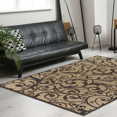 Pisa Scroll Modern Transitional Area Rug